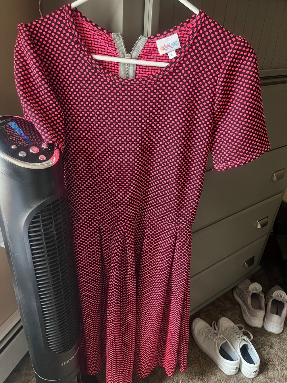 Hot polka dot pink dress!!